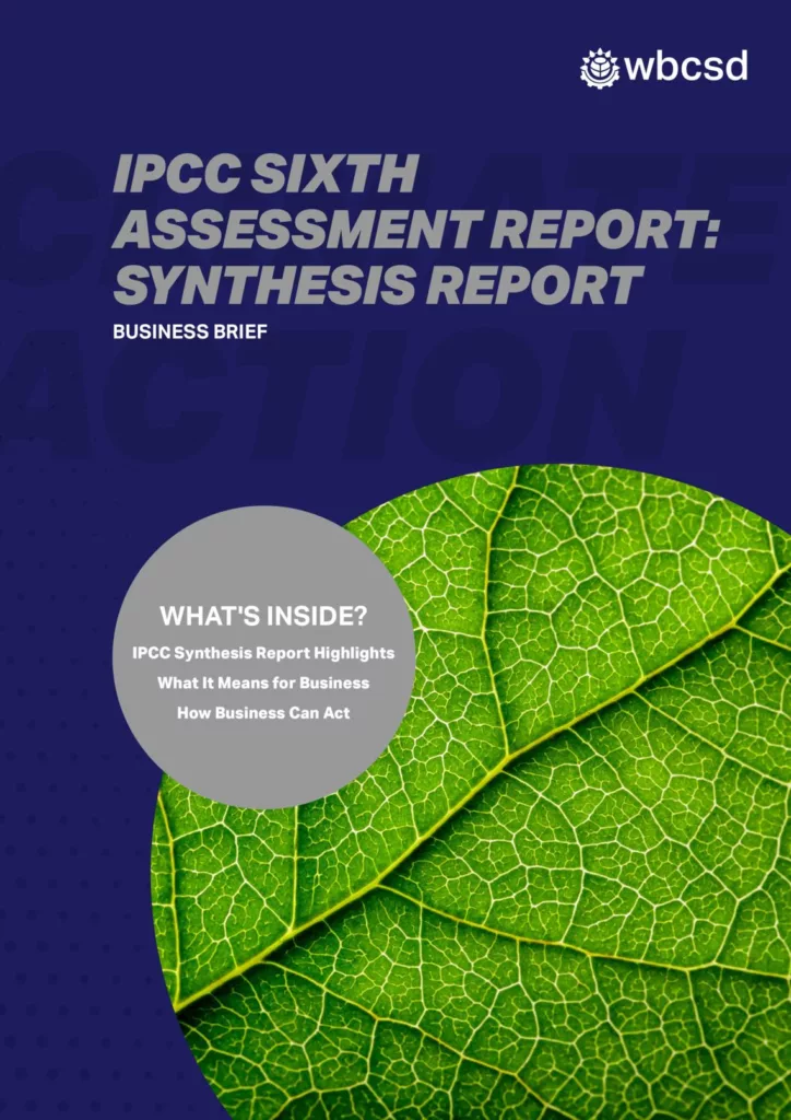 IPCC Sixth Assessment Report Synthesis Report: Business Brief